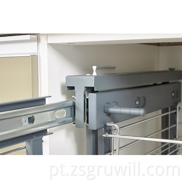 Soft Close 2 Tier Pull Out Magic Corner Kitchen Accessories Stainless Steel Corner Show Hand Magic Wire Drawer Basket4